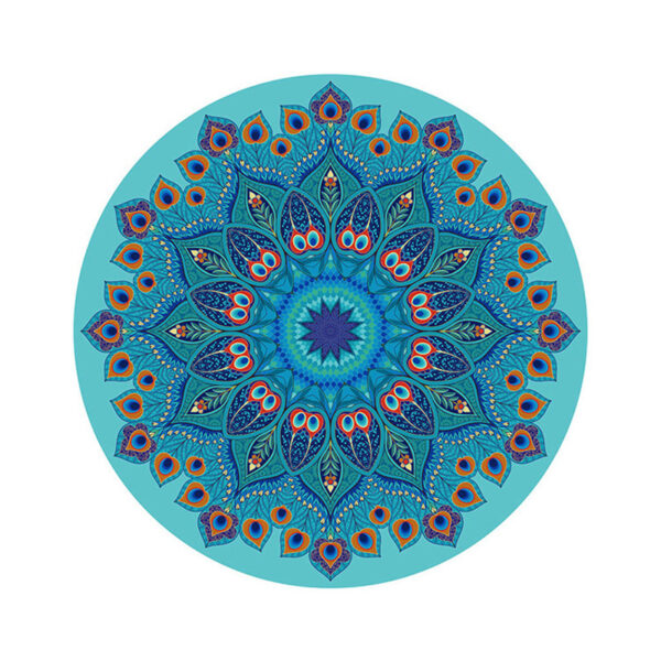 suede round yoga mat