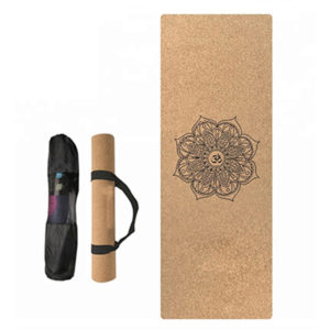 strap cork yoga mat