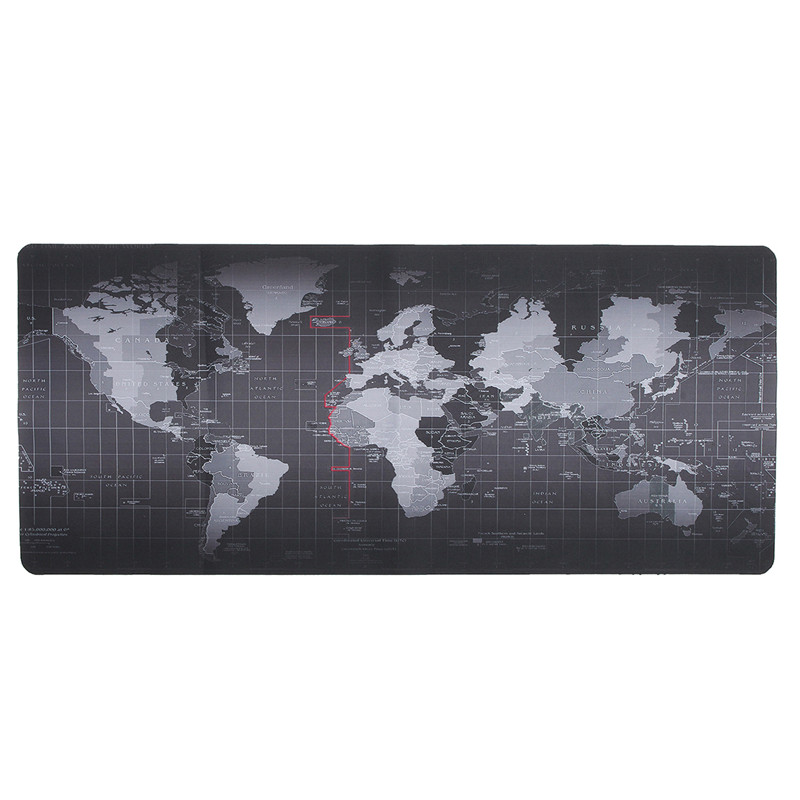 world map gaming mouse pad