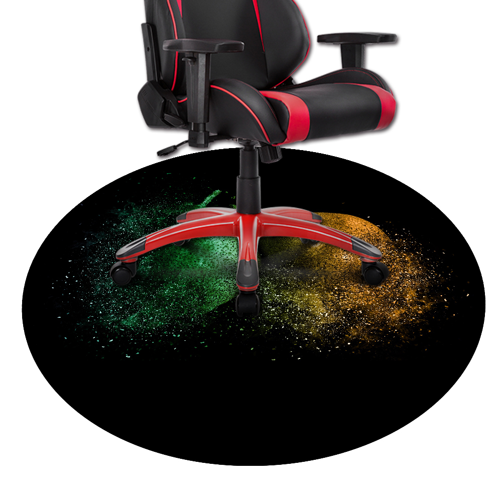Custom Round Gaming Chair Mat FDT Rubber