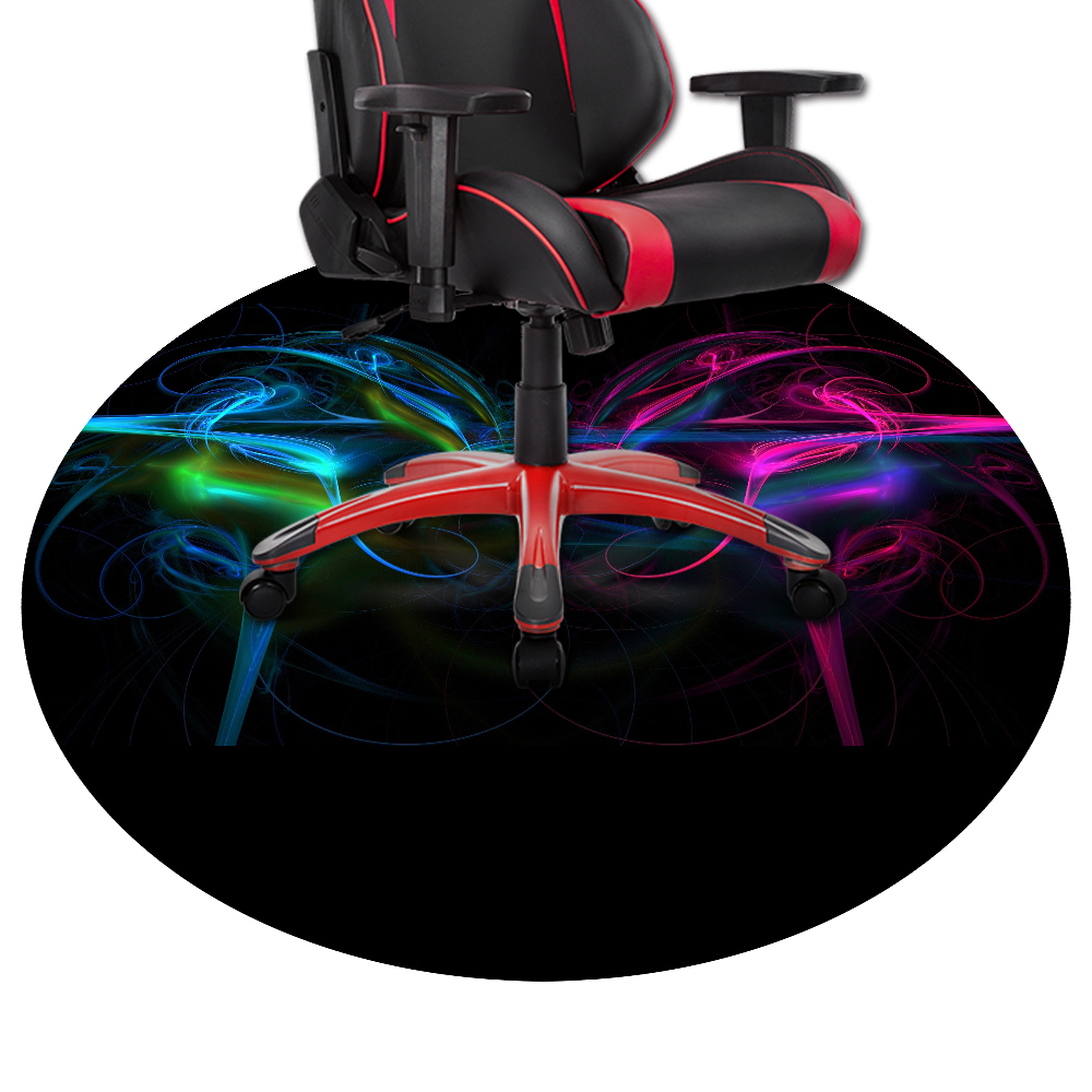 Custom Round Gaming Chair Mat Fdt Rubber, Round Gaming Chair Mat