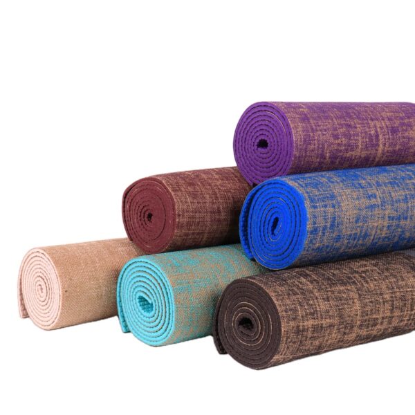 Antislip PU Natural Rubber Yoga Mat with Alignment Line FDT Rubber