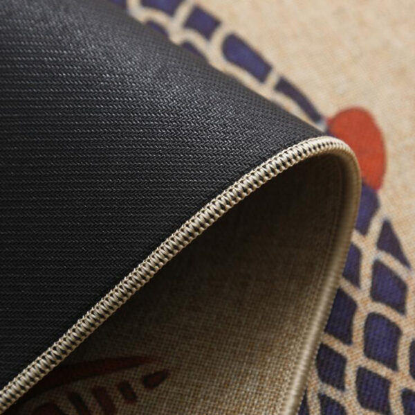FDT Custom Linen Fabric Non-slip Door Mat - 图片 5