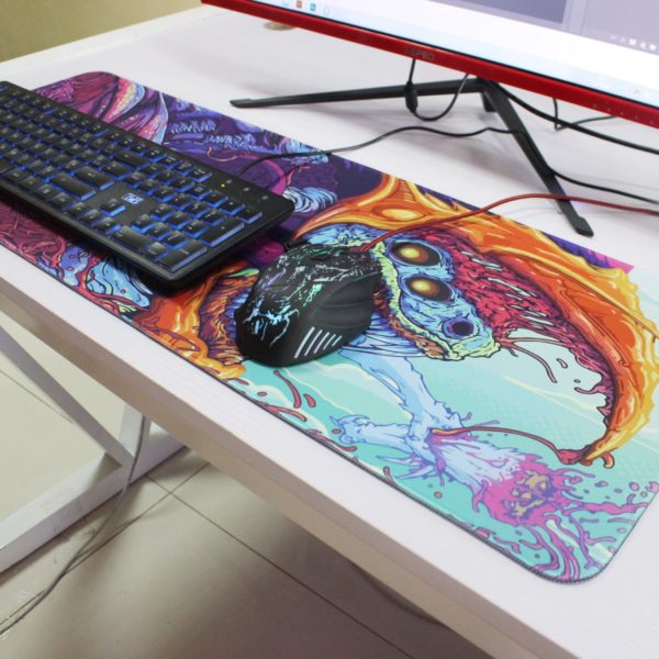 Custom CS GO Large RGB LED Gaming Mouse Pad MousePad RGB FDT Rubber
