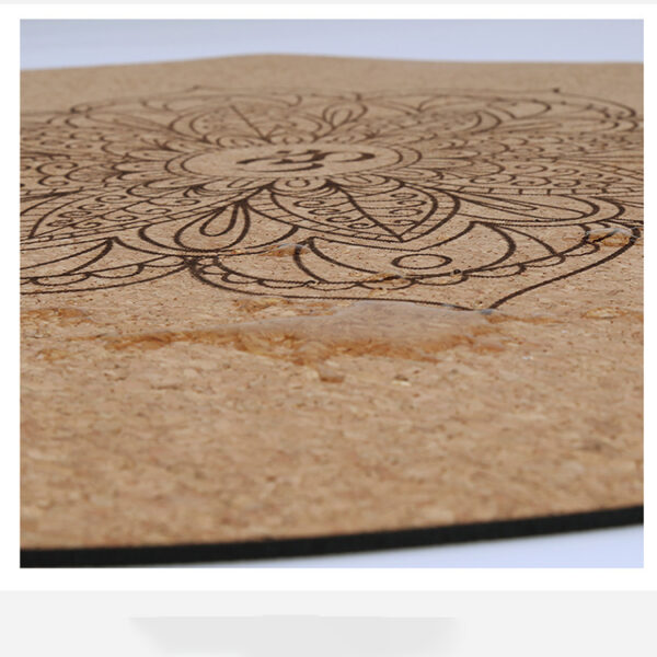 round cork yoga mat