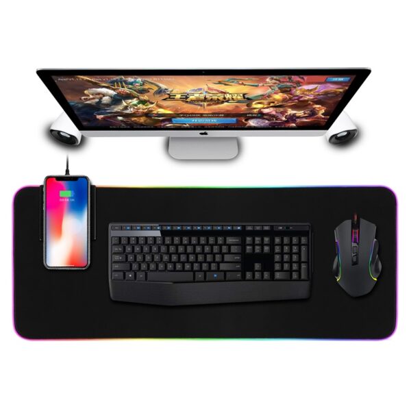 rgb wireless charging mouse pad