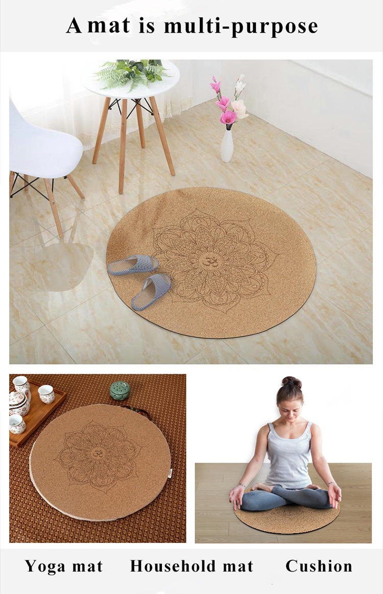 round cork yoga mat