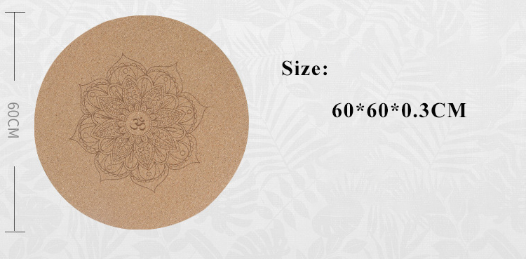 round cork yoga mat