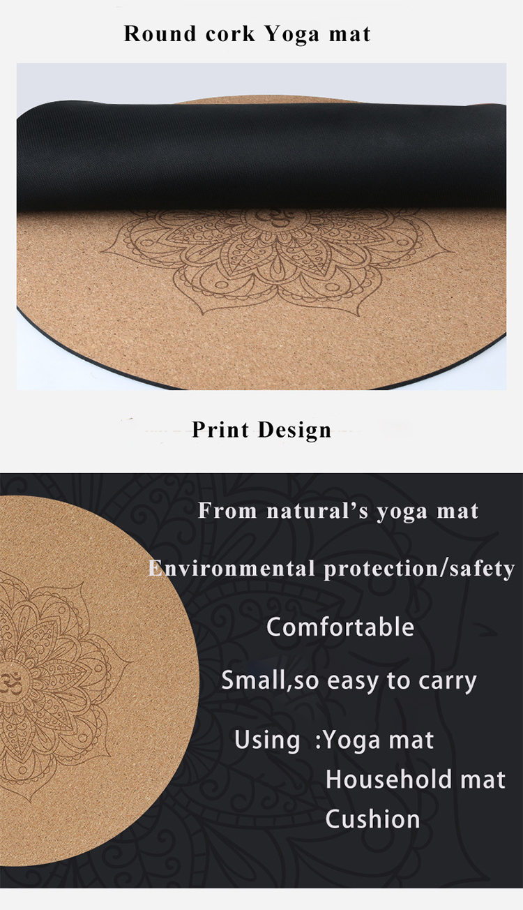 round cork yoga mat