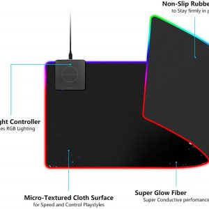 rgb wireless charging mouse pad