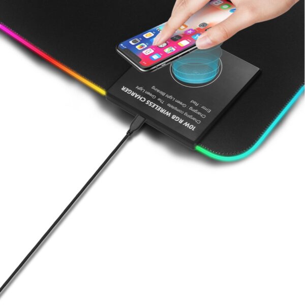 rgb wireless charging mouse pad