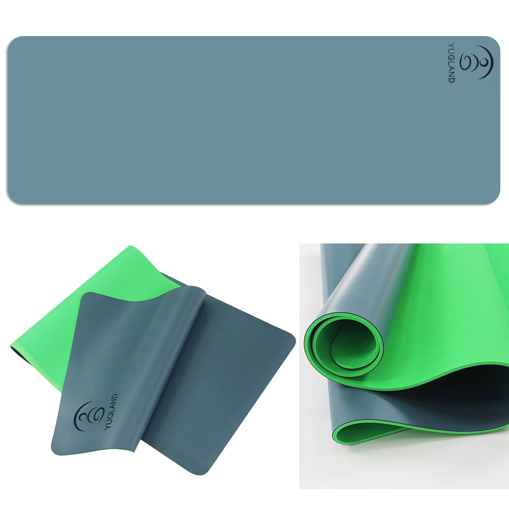 GREEN/GREY YOGA MAT