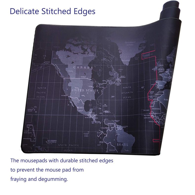 world map mouse pad details