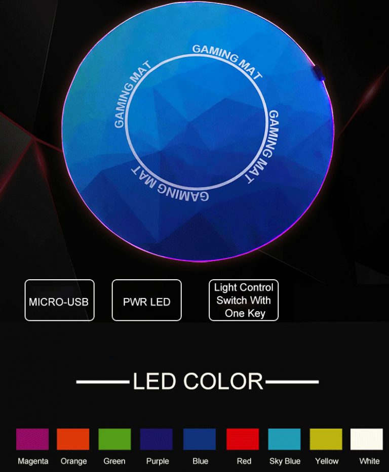 Gaming Chair Floor Pad/Mat with RGB Esport Gaming Chair Floor Mat