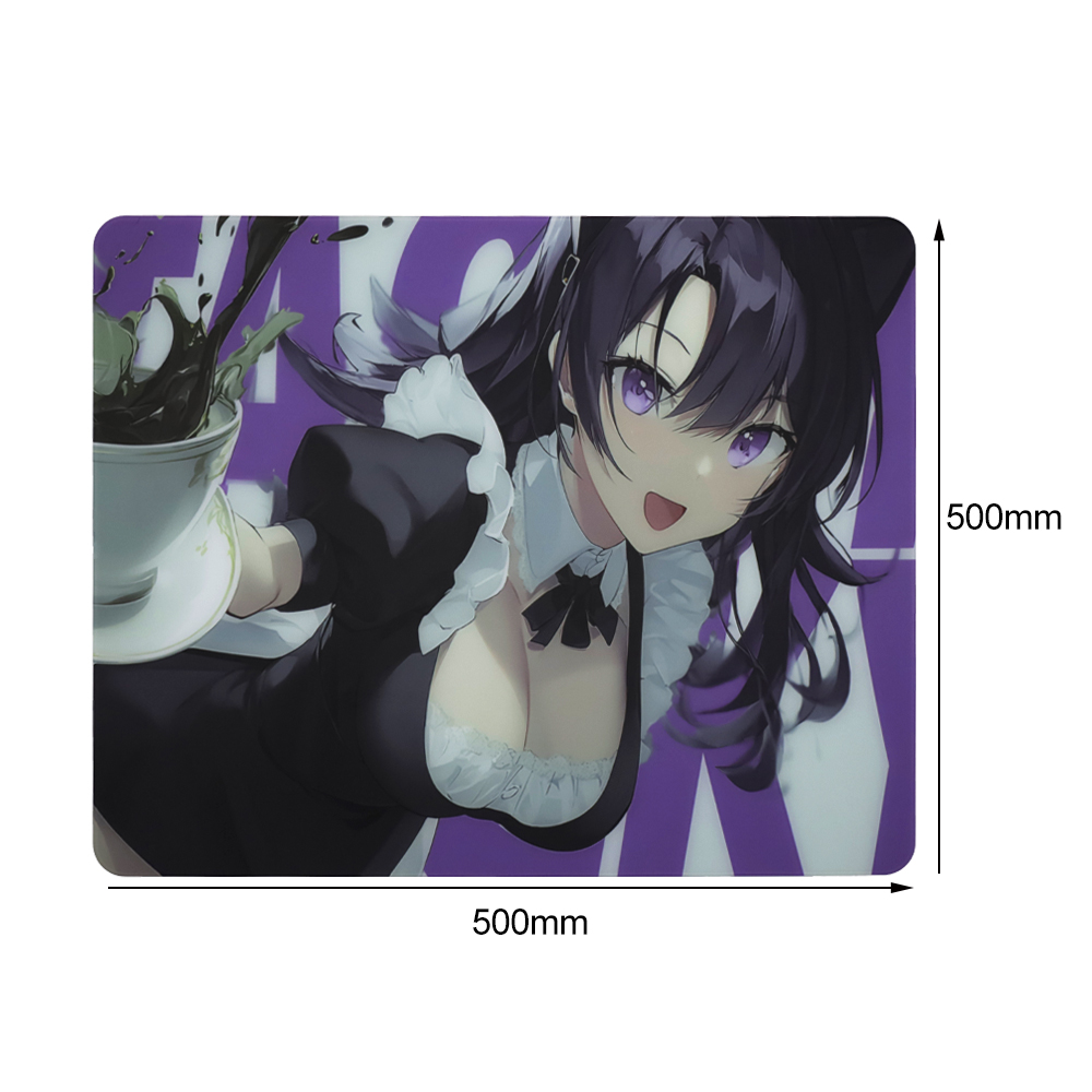 White Glass Mouse Pad Tempered Glass Mousepad - 图片 2