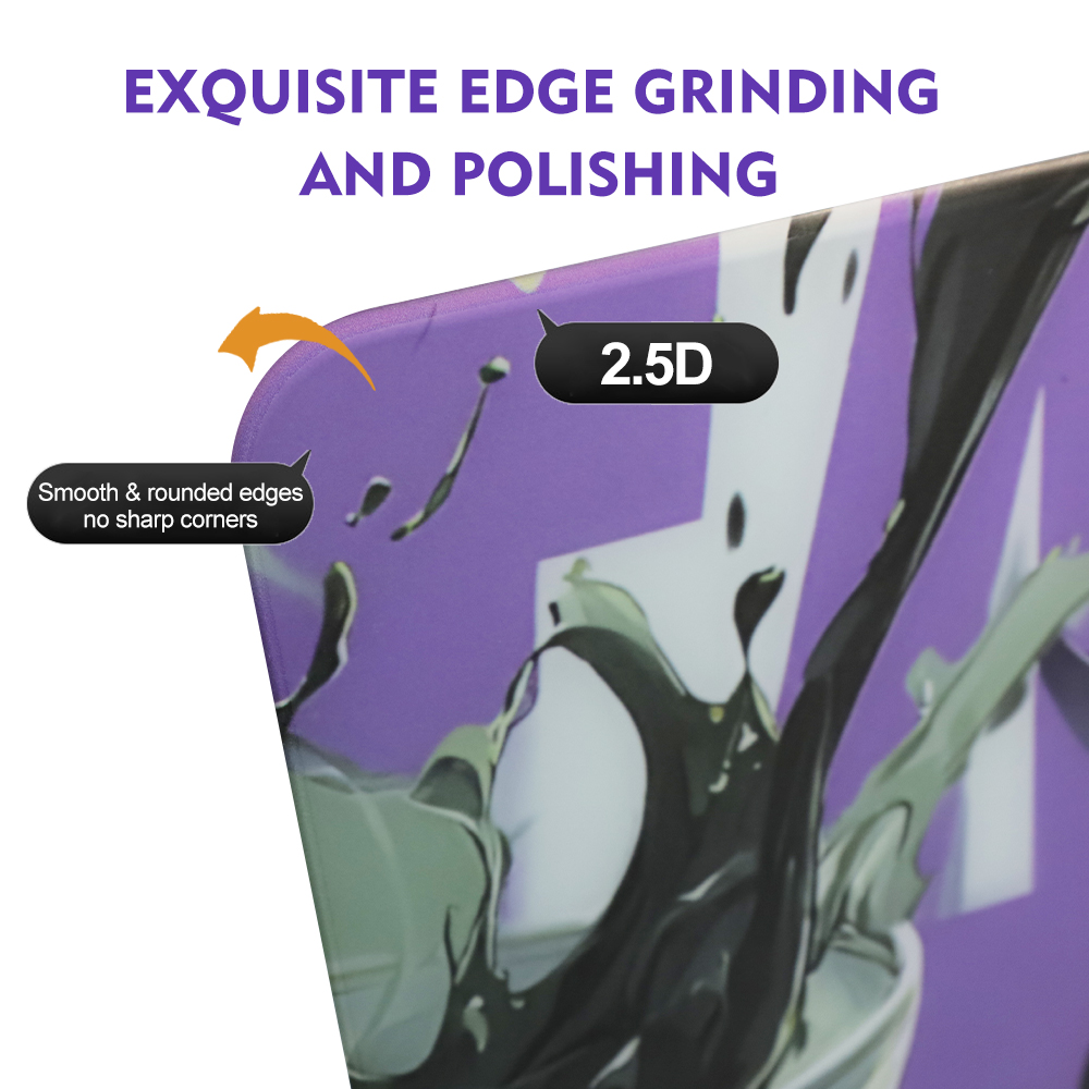 White Glass Mouse Pad Tempered Glass Mousepad - 图片 4
